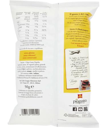  Italian Gourmet E.R. San Carlo Pi Gusto Vivace Salted Patatine Chips 50g + Pulp Italian Gourmet 400g Pack of 20 - Buy Online on GoSupps.com