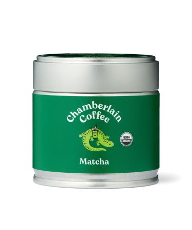 Chamberlain Coffee 100% Organic Matcha Japanese Green Tea Powder, Vegan, Gluten-Free 1oz tin Original