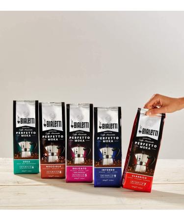 Bialetti Perfetto Moka Classico - Medium Roast Ground Coffee 250g x 6 | Aromaventil for Freshness Hazelnut & Dried Fruit Aroma - International Shipping Available - Buy Online on GoSupps.com