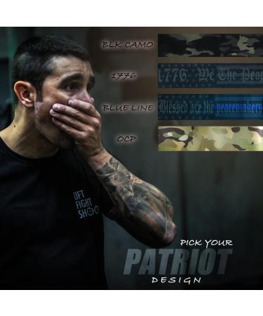 Iron Infidel Weightlifting Wrist Wraps - 24 Extra Stiff Heavy Duty Support for Gym Workouts - Camo Black - Buy Online on GoSupps.com