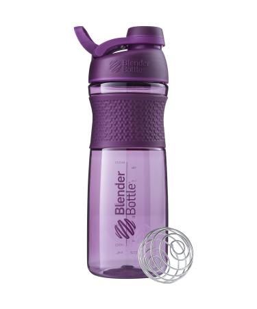 Blenderbottle Sportmixer Twist Tritan drinking bottle with blender ball suitable as a protein shaker protein shaker water bottle or for fitness shakes BPA free scaled up to 760 ml 820 ml purple plum 820 ml (1 Pack) - Buy Online on GoSupps.com