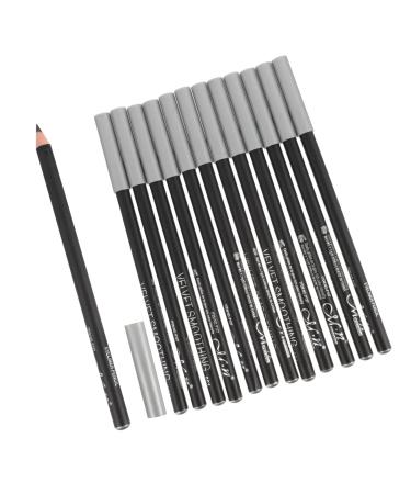Ipetboom 12pcs Black Eyeliner 1 Black Waterproof Eyeliner Girl Eyeliner Pencil Makeup Tool Accessories Eyes