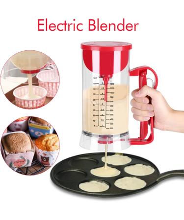  VINGVO Pancake dispenser pancake mixer 1200 ml pancake batter bottle filler filled waffle maker batter dispenser with squeeze handle for making waffles pancakes and cakes - Buy Online on GoSupps.com