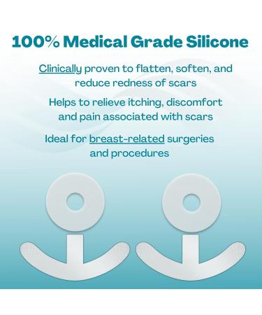 NewGel+ Advanced Silicone Scar Treatment Sheets for Breast Reconstruction Surgery Anchor Scars - 4-Count, Clear - Buy Online on GoSupps.com