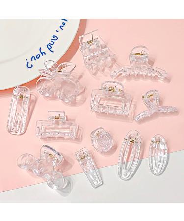 10 Pack Acrylic Hair Pins DIY Hair Accessories Hair Clamp Hair Barrette Clear Hair Grips Acrylic Material For Children DIY Hair Accessories - Buy Online on GoSupps.com