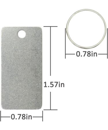StayMax 25 Pack Stainless Steel Rectangle Stamping Blanks with One Hole - Buy Online on GoSupps.com