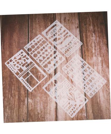 NUOBESTY 10pcs Diy Stencils Template Scrapbooking Stencils Fashion Drawing Stencils Flower Stencil Ledger - Buy Online on GoSupps.com