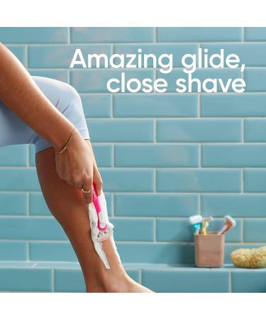 Gillette Venus ComfortGlide Disposable Razors for Women - 2 Count, White Tea Scented Moisture Bars - Buy Online on GoSupps.com