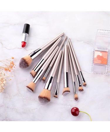 Champagne Makeup Brush Set - 10 Premium Beauty Tools for Foundation Blush & Eye Shadow - International Shipping Available - Buy Online on GoSupps.com