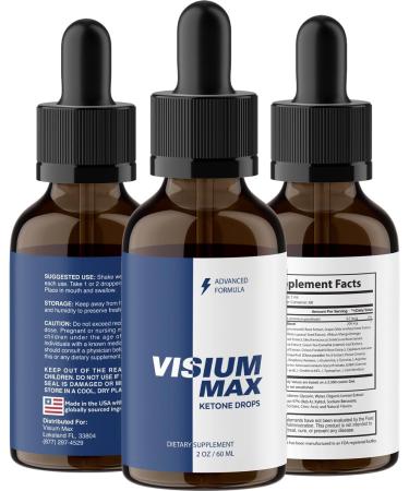 (6 Pack) V Max - Vision & Eye Health Support Supplement Drops All Natural Premium Advanced Liquid Formula Drop for Overall Wellness and Support Health - 6 Bottles for 6 Months - Buy Online on GoSupps.com