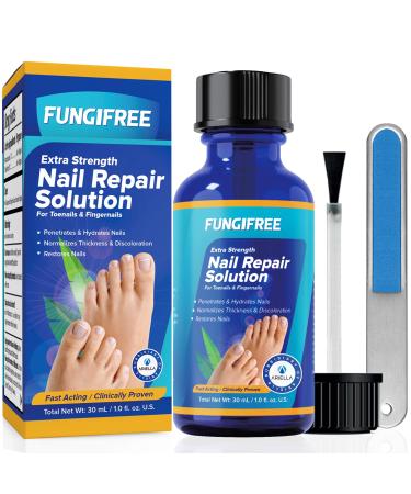 Toenail Fungus Treatment for Nail Repair: Toenail Fungus Treatment Extra Strength for Athlete's Foot of Discolored Damaged Nails Care At Home 1 Fl Oz (Pack of 1)