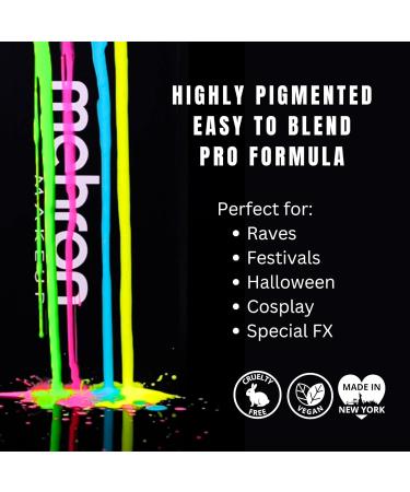 Mehron Paradise Makeup AQ - Black Light Reactive Face & Body Color (40g) - Super Nova - Ideal for Makeup Artists & Special Effects - Buy Online on GoSupps.com