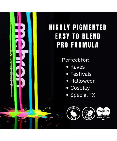 Mehron Paradise AQ Face & Body Color (40g) - Black Light Reactive Makeup for Face Body & Hair - Vulcan - Buy Online on GoSupps.com