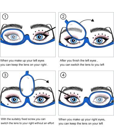 Foldable Makeup Reading Glasses for Women - +2.5 Presbyopia Visual Aid | Stylish & Functional - Buy Online on GoSupps.com