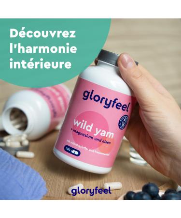 Wild Yam Extract (312 mg) with Chasteberry Alchemilla Magnesium and Iron (180 Capsules) Pure and Highly Dosed Yam Reduces Fatigue and Supports Immune System* 100% Vegan - Buy Online on GoSupps.com