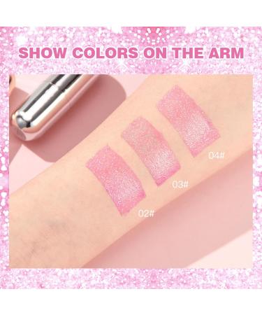 Shop Aderier 3PCS Glimmer Balm - Vegan pH Color Changing Lip Balm & Glitter Confetti | Hydrate & Plump Pink Shimmer Lipstick - International Shipping Available - Buy Online on GoSupps.com
