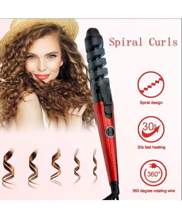 Automatic Curling Iron Ceramic Auto Hair Curler-Fast Heating One-Click Automatic Rechargeable Quick Styling Curling Iron Wand Professional Portable Hair Salon Ceramic Curling Iron Hair Curler (1 PC) - Buy Online on GoSupps.com