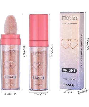 Body Powder Stick | Fairy Highlight Patting Powder Highlighter | Three-Dimensional 9g Body Shimmer High Gloss Natural Face Powder Makeup Face er Rowces 03#bronze - Buy Online on GoSupps.com