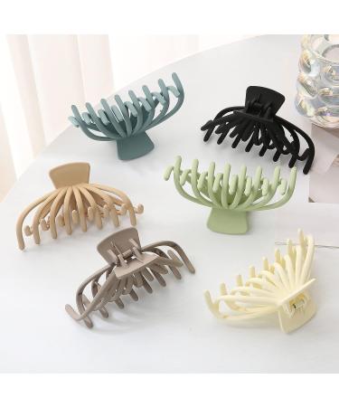 6Pcs Extra Large Neutral Hair Clips for Women - Matte Jumbo Strong Hold Hair Claws for Thick Thin Hair - Non-slip Jaw Claw Clip with Box - Hair Accessories for Christmas Gifts - Buy Online on GoSupps.com