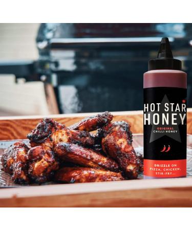 Hot Star Honey Chilli Sauce - Handcrafted Sweet Chili Sauce - 2 x 340g Bottles - Perfect for Chicken, Pizza, Pasta, Steak and Noodles - Buy Online on GoSupps.com