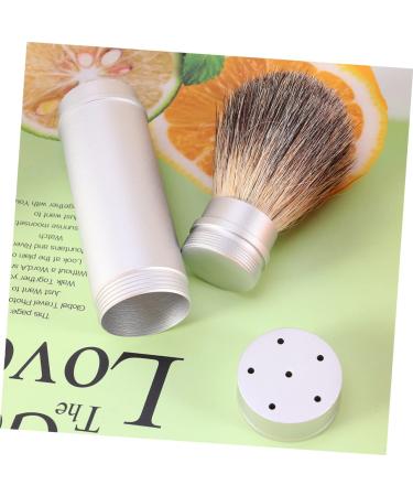 Housoutil Badger Hair Jagger Shaving Brush for Men - Portable Neck & Foam Cleansing Brush in Orange Hair Bow - Ideal Hairdressing Tool - Buy Online on GoSupps.com