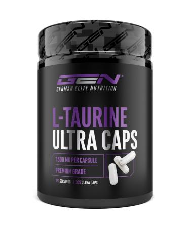VitamineVersand 24 LTaurine Ultra Caps 365 capsules Extra high dosage with 1500 mg per capsule Taurine amino acid with 99 purity Without unwanted additives
