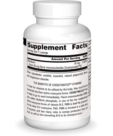 Buy Source Naturals Coenzymated B-2 60 Lozenges - High Potency Vitamin B2 Supplement - Buy Online on GoSupps.com