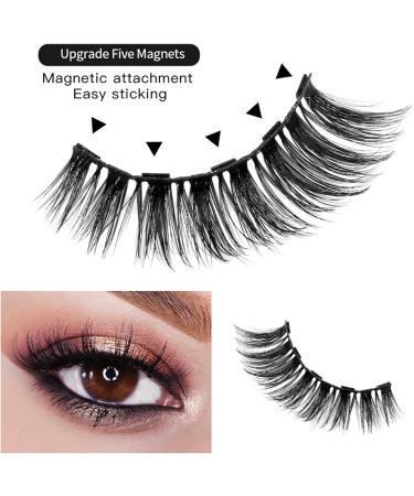 Joyeee Magnetic Eyelashes with Eyeliner 14 Pair Reusable False Lashes 3D Natural Looking Clusters Individual Lashes kit with Applicator No Glue Diy Lash Extension Kit - Buy Online on GoSupps.com