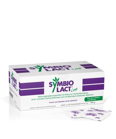 Symbiolact Comp.: Probiotic powder lactic acid bacteria and biotin for intestine and intestinal mucosa 3 x 30 bags 90 pieces (1 Pack)