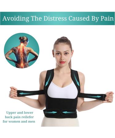 Back Brace Posture Corrector for Men & Women | Pain Relief & Support for Scoliosis Hunchback | Adjustable for Thoracic Size M (32-41 Inch - Buy Online on GoSupps.com