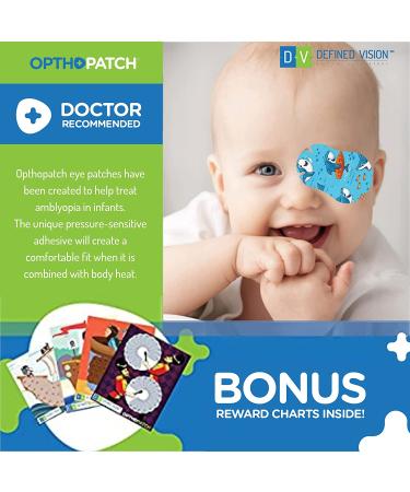 Boys 100 Pack Series II Infants Extra Sensitive Adhesive Eye Patch - Gentle Eye Care for Infants - Buy Online on GoSupps.com