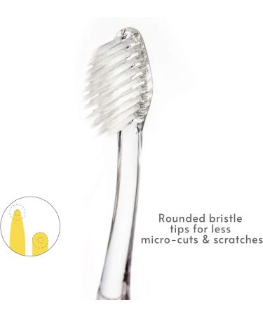 Nano-B Silver Toothbrush - Soft Antibacterial Bristles for Adults & Children - Ideal for Sensitive Teeth & Gums - Includes Storage Box - Elegant Crystal Design - Buy Online on GoSupps.com