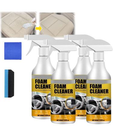Cohbskj Homebbc Foam Cleaner Multi-Purpose Foam Cleaner Foam Cleaner For Car Car Interior Foam Cleaner Foam Cleaner All Purpose Interior Car Cleaner (4PCS)