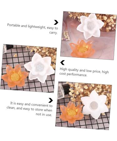 2 Pcs Silicone Mold Crystal Epoxy Silica Gel Decorations White - Buy Online on GoSupps.com