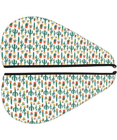 Christmas Cactus Microfiber Hair Towel | Super Absorbent & Quick Dry Wrap for Long Curly & Thick Hair - Buy Online on GoSupps.com