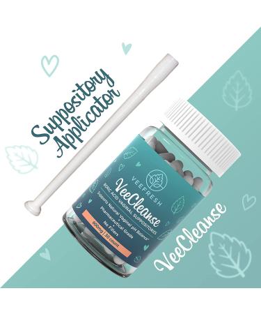 VeeFresh VeeCleanse Boric Acid Suppositories with Applicator - pH Balance & Odor Control - Feel Fresh & Confident - 1 Applicator - Buy Online on GoSupps.com