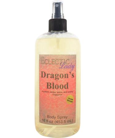 Dragon's Blood Body Spray (Double Strength) 16 ounces Body Mist for Women with Clean Light & Gentle Fragrance Long Lasting Perfume with Comforting Scent for Men & Women Cologne with Soft Subtle 16 Fl Oz (Pack of 1)