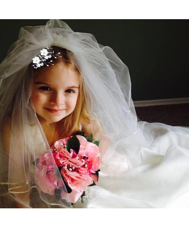 EOPER 10 Piece Bridal Wedding Flower Clips - White Crystal Hair Pins for Bridesmaids - Rhinestone Tiara Hairstyle Design Tools - Buy Online on GoSupps.com