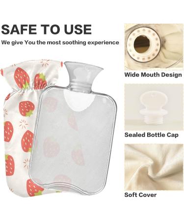 Buy Naanle Cherry Flower Hot Water Bottle 2L - Large Transparent Heat & Cold Therapy for Pain Relief - Ideal for Hand & Feet Warmth - Buy Online on GoSupps.com