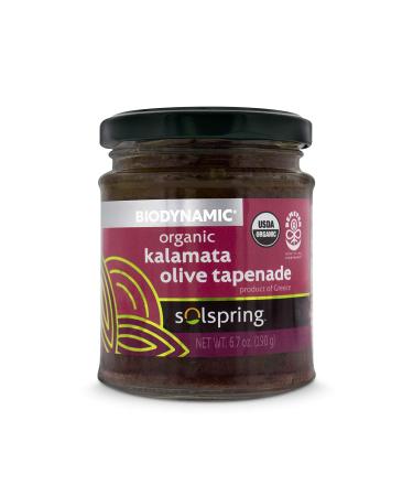 Dr. Mercola Solspring Biodynamic Organic Kalamata Olive Tapenade 6.70 oz Jar (Pack of 6) | Non-GMO, Gluten-Free, Soy-Free, USDA & Demeter Certified - Buy Online on GoSupps.com