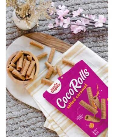 Sun Tropics CocoRolls Salted Caramel - Delicious Coconut Snack Treat | Buy Now! - Buy Online on GoSupps.com