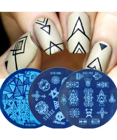 1 Set Nail Plate Stamp Template Kit - Jelly Stamper & Nail Art Tools for Perfect Designs - Buy Online on GoSupps.com