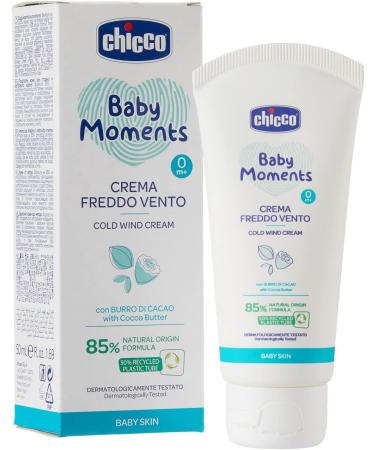 Chicco Baby Moments Cold-Wind Cream for Babies | Cocoa Butter & Vitamin E | Natural Formula for 0+ Months | 50 ml - Best International Shipping - Buy Online on GoSupps.com