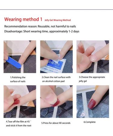Nail dressing nail stickers French style love short and medium length styles(Long styles S) - Buy Online on GoSupps.com