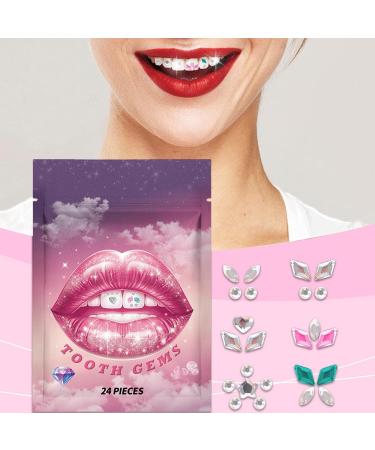 Rhinestone Stickers for Teeth | Crystal Rhinestone Stickers for Teeth Portable Teeth Stickers Decorative Smile Enhancement Supplies for Women Men Boys Girls - Buy Online on GoSupps.com