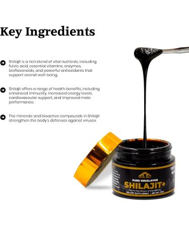 Premium Himalayan Shilajit Resin for Men and Women 500mg Organic Maximum Potency U.S.A Lab Tested for Purity | Supports Brain Function Energy and Focus (30g - 60 Servings) 1.06 Ounce (Pack of 1) - Buy Online on GoSupps.com