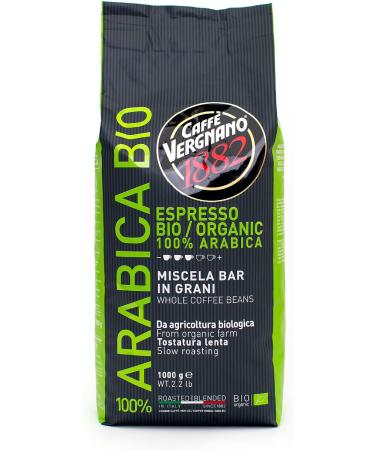 Caff Vergnano 1882 100% Arabica Bio Organic - Whole Bean Coffee 1 Kg - Buy Online on GoSupps.com