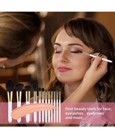 12-Piece White Makeup Brush Set with Travel Storage Bag - Foundation, Powder, Eyeshadow, Concealers, Blush Brushes - Makeup Kit for Face - Professional Beauty Tools - Buy Online on GoSupps.com