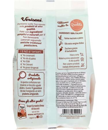  VERISANI Verisani Cyccol and pear multicereal cookies 300 g - Buy Online on GoSupps.com