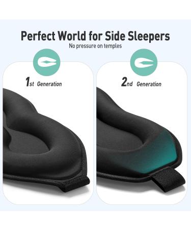 Umisleep Upgraded 3D Sleep Mask for Side Sleepers - Ultra Soft Comfort - Adjustable Strap - Gray - Buy Online on GoSupps.com